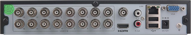 EVERSECU 16CH 1080P Lite 5-in-1 HD Analog Hybrid DVR&NVR Supports Up to 5MP IP Camera+1080P AHD/TVI/CVI/CVBS Analog Camera Standalone DVR CCTV Surveillance Security System Video Recorder (No HDD) - Image 2